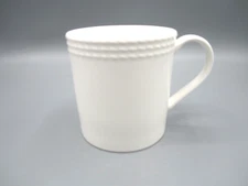 Lenox White Kate Spade Beaded Rim Wickford Fine Porcelain Coffee Mug 12 oz (556)