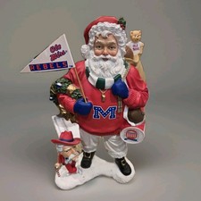 Danbury Mint University of Mississippi Game Day Santa Ole Miss Rebels Christmas