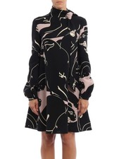 Valentino Black Pink Panther Dress 12 US ICONIC!
