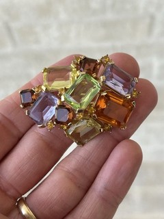 Rare Early Marcel Boucher Brooch Rhinestone “Gemstone Cluster”