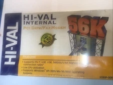 Hi-Val Internal PCI Data / Fax Modem 56K V.92 Model # H56IP-00R - New Sealed