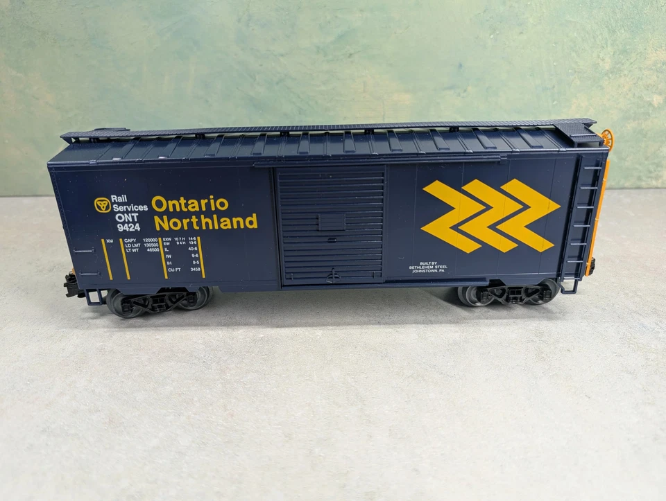 Weaver O 40' PS-1 Box Car Ontario Northland ONT #9424 3 Rail Custom Car READ - Image 2 of 4