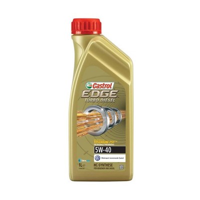 Castrol Edge Turbo Diesel 5W-40 Motoröl mit Titanium FST, 1 Liter