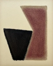 ORIGINAL VINTAGE GEOMETRIC ABSTRACTION PAINTING