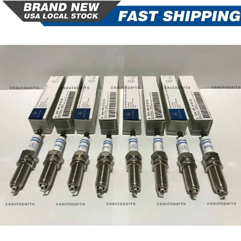 8x Genuine OEM YR7MPP33 Spark Plugs For Mercedes Double Platinum GERMANY OEM US