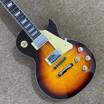 LP Electric Guitar HH pickups Rosewood fretboard Chrome hardware flame maple top