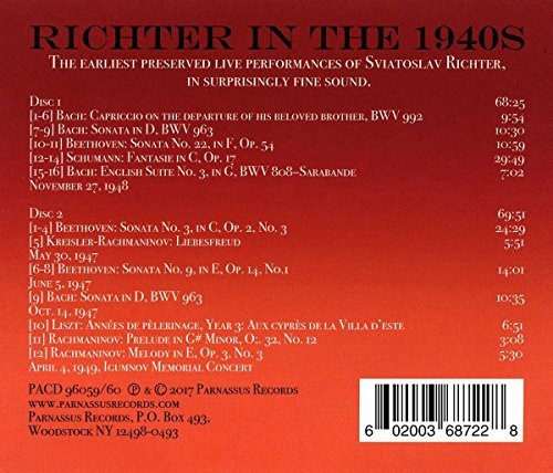 Richter in the 1940s [CD]