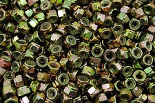(400) Nyloc 5/16-18 Hex Locking Nuts Coarse Yellow Zinc Nylock