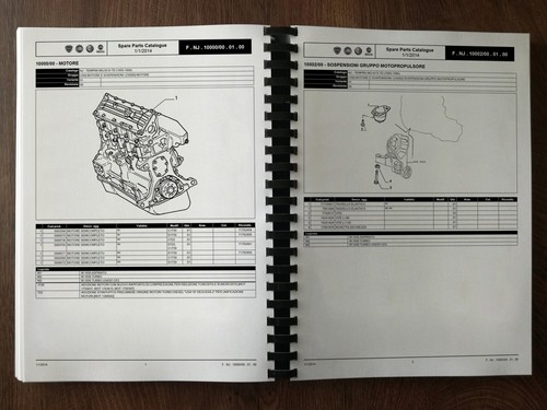 FIAT TEMPRA DIESEL / TURBO DIESEL 1993-96 Catalogo Parti di Ricambio n-j - Foto 2 di 4