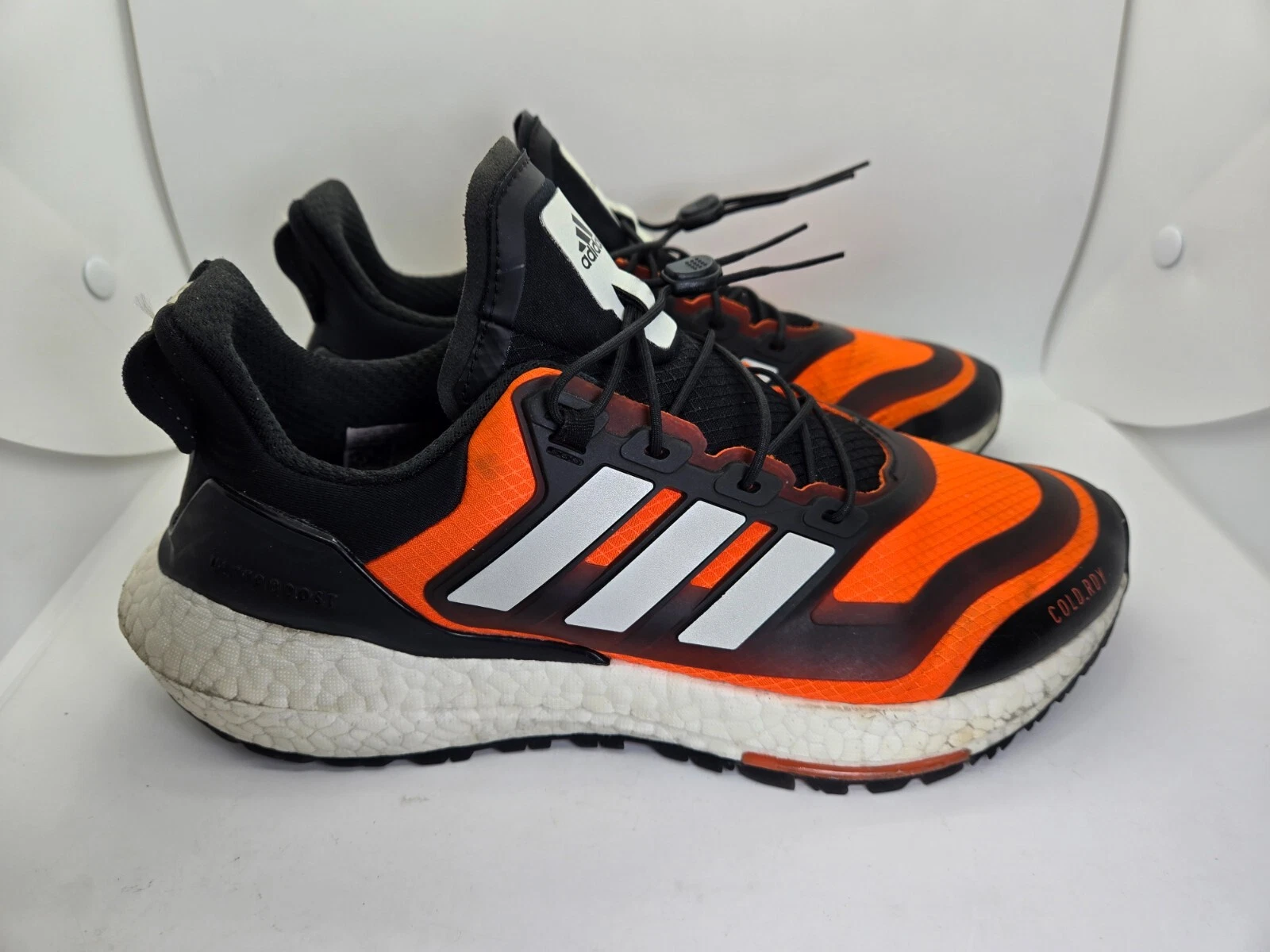 Adidas Ultraboost 22 Cold.RDY 2.0 Shoes Men's 7 Orange Black Running Sneakers