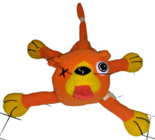 Vintage Meanies Splat The Road Kill Orange Cat Stuffed Beanie Plush 1997 Topkat