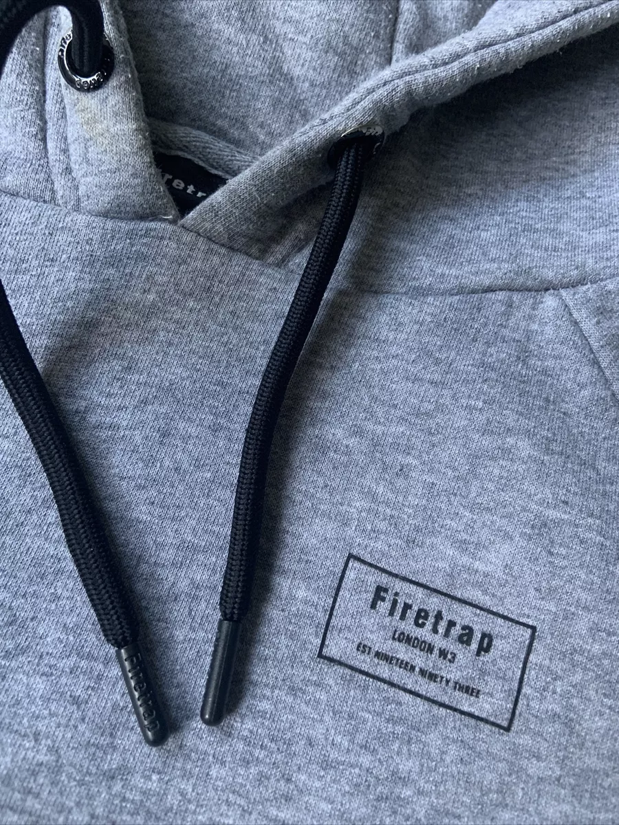 Firetrap Womens Grey Pullover Hoodie Size 8 eBay