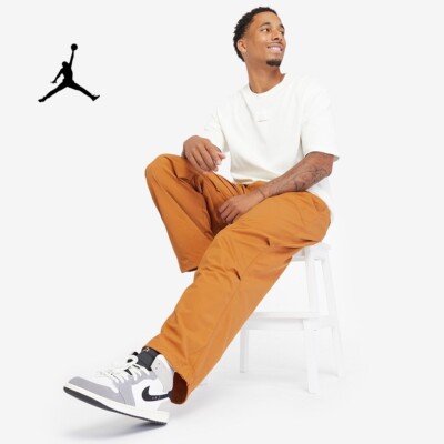 Jordan Essentials Mens Woven Pants Water Repel Bronze Brown Large $90