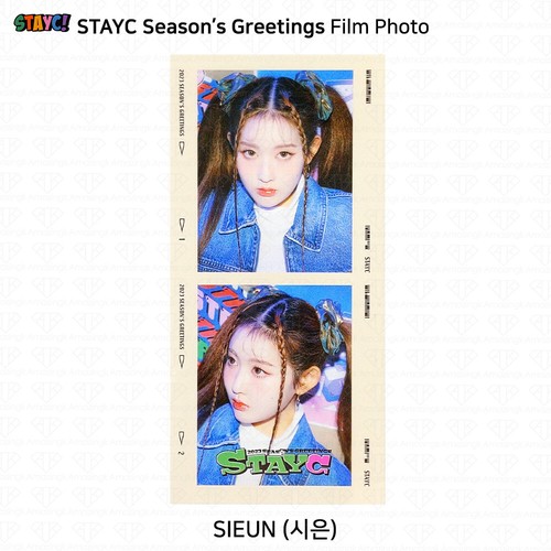 StayC 2023 photo de salutations de saison carte postale porte-clés ruban adhésif masque KPOP K-POP - Photo 38/67