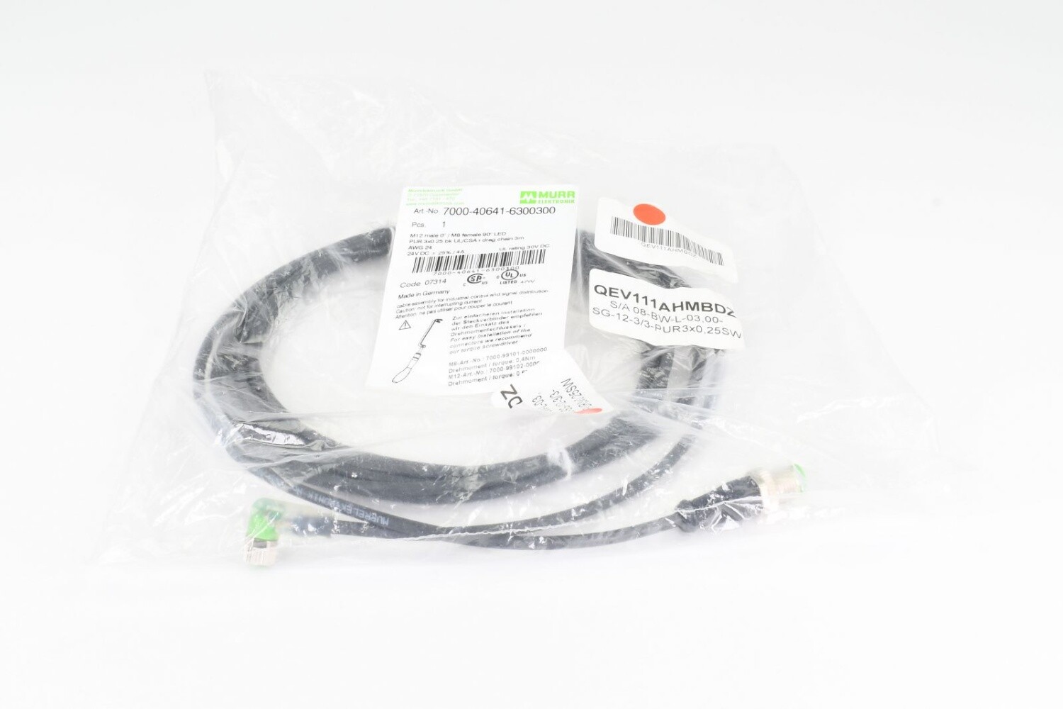 MURR 7000-40641-6300300, Connecting cable, L=3m