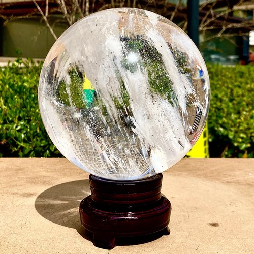 9.75LB Clear melting Quartz sphere Quartz White Crystal ball Healing - 第 4/14 張圖片