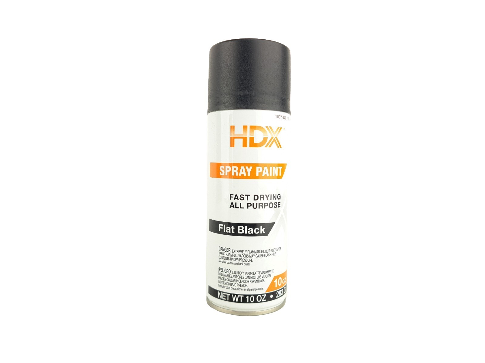 FLAT BLACK HDX SPRAY ENAMEL ALL PURPOSE MODELING AND CRAFT PAINT 10 OZ