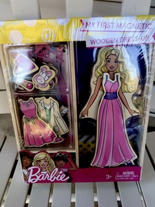 barbie magnetic wooden dress up