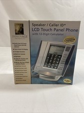 Vintage Retro Telephone Speaker Phone w/ Calculator Touch Screen Calendar in Box