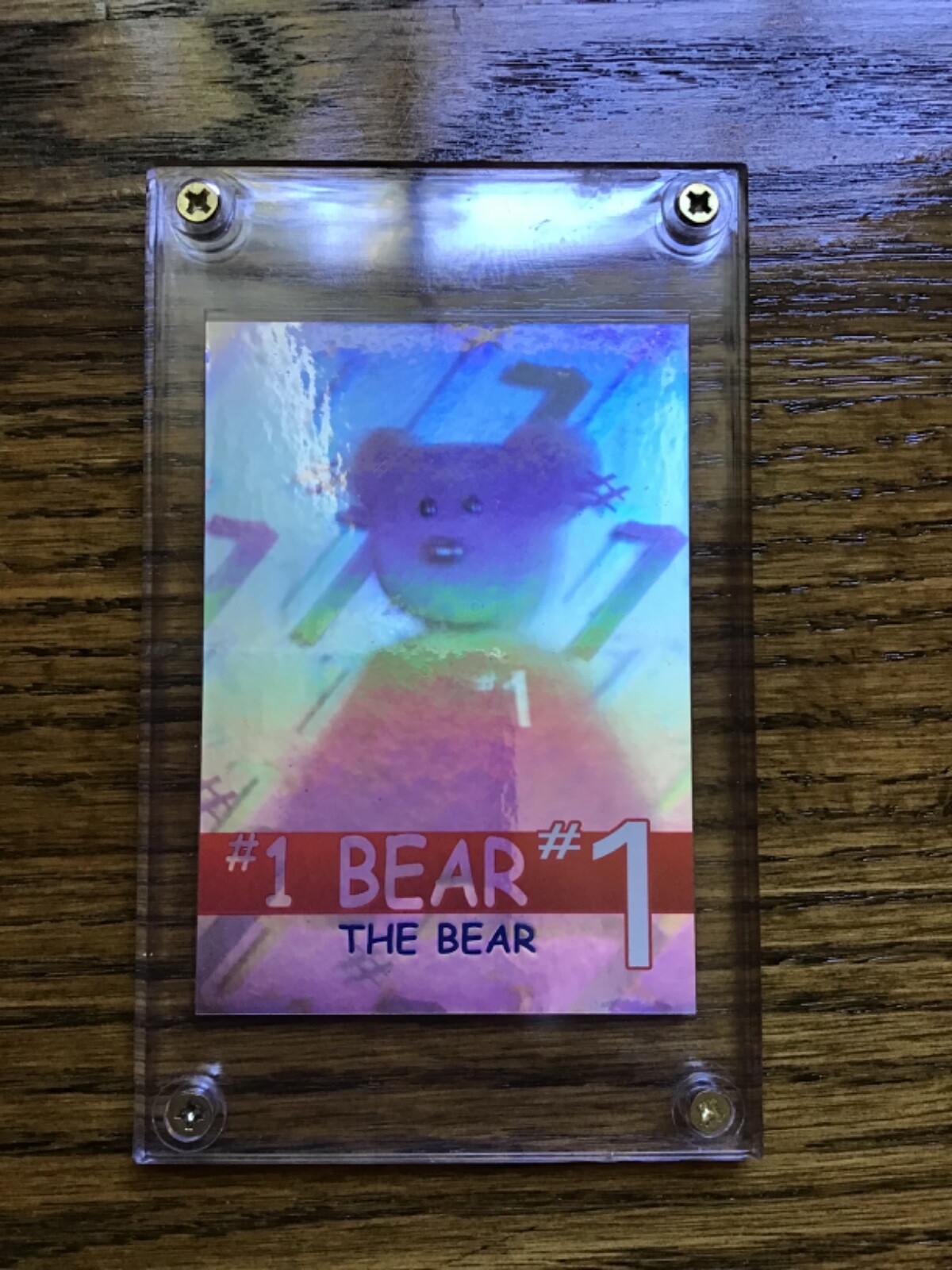 Ty Beanie Babies #1 Bear Series 2 S2 Foil Hologram Rare Bear Card 