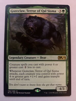 MTG Goreclaw, Terror of Qal Sisma Core Set 2019 186/280 Regular Rare