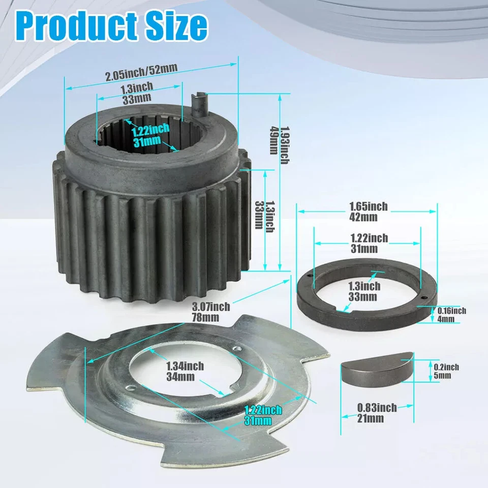 Kit de cuchilla y espaciador sensor piñón engranaje cigüeñal para Mitsubishi Eclipse MD184894 Foto 2 de 4