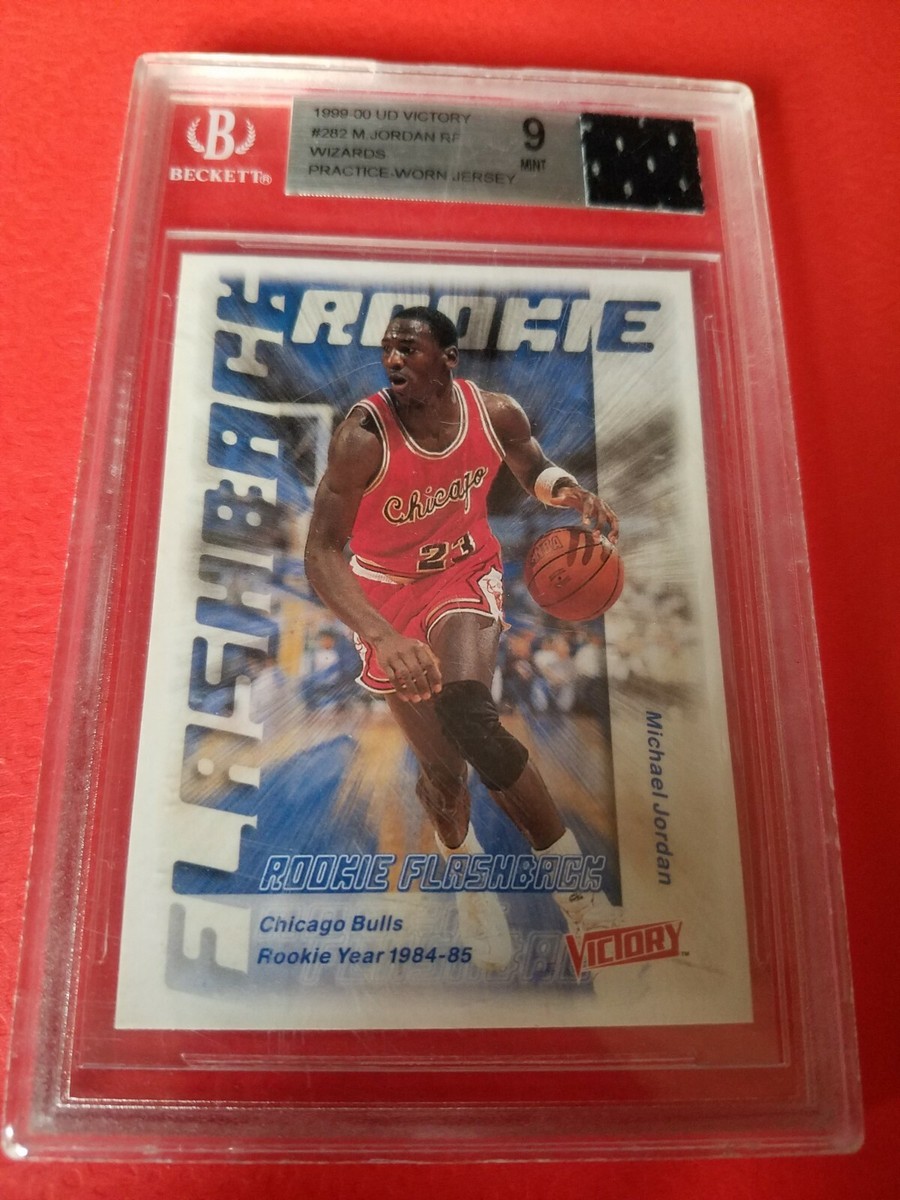 MICHAEL JORDAN ROOKIE FLASHBACK CARD BECKETT BGS MINT 9 MICHAEL JORDAN ROOKIE FLASHBACK CARD BECKETT BGS MINT 9