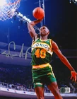 Shawn Kemp Signed Supersonics 8x10 Photo Beckett Witness BAS COA #2