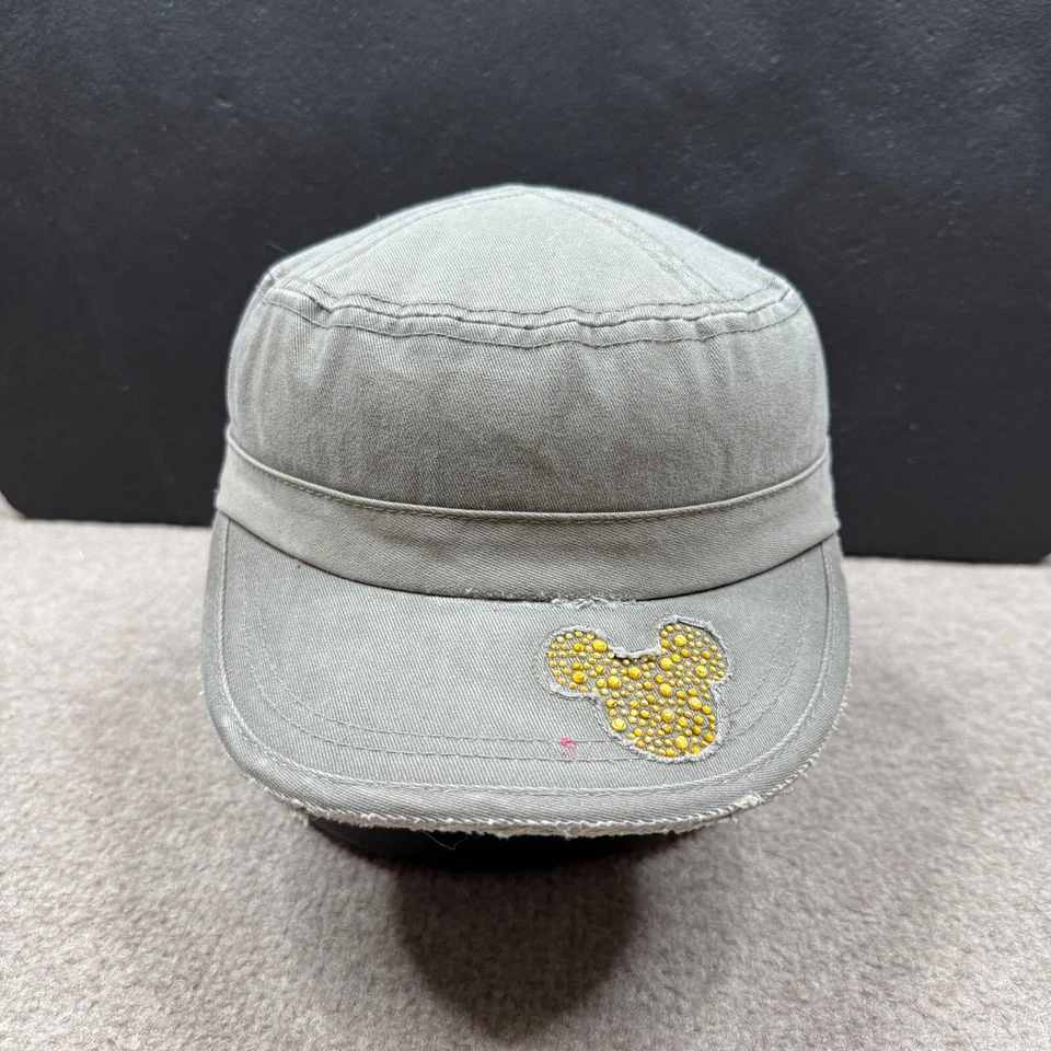 Gorra de patrulla para mujer Disney talla única verde gris logotipo de Mickey sombrero de patrulla de colección Y2K Foto 2 de 4