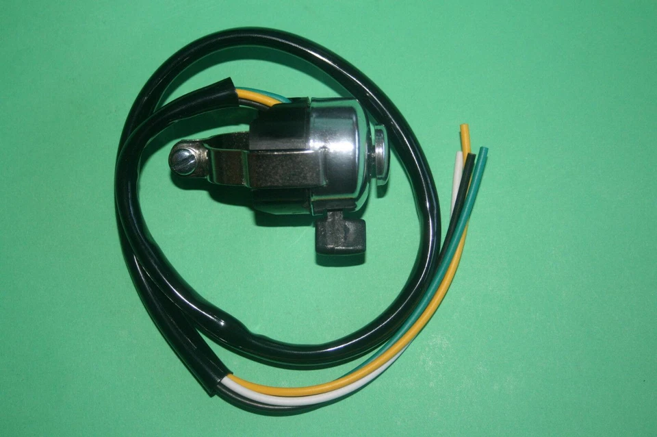 BSA ARIEL AJS TRIUMPH RÉPLICA MILLER CROMO BOCINA INTERRUPTOR DE INMERSIÓN 7/8" BARRAS 157HV Foto 4 de 4