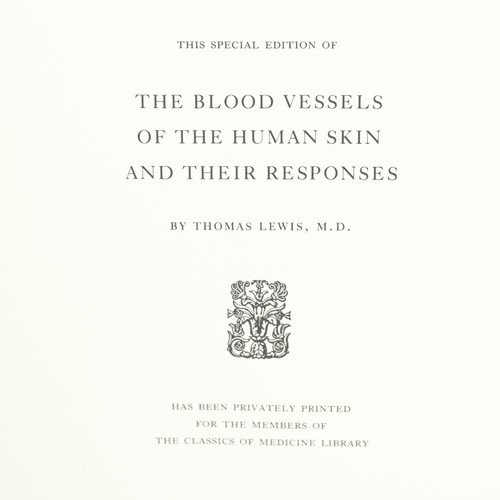 Klassiker der Medizin Bibliothek "Blutgefäße der menschlichen Haut" Thomas Lewis HC - Bild 5 von 9