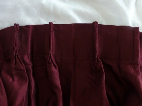 JCP HOME SUPREME PINCH PLEAT CURTAIN PANEL FRENCH CABERNET RED 62.5"X 84" NEW - Picture 5 of 5