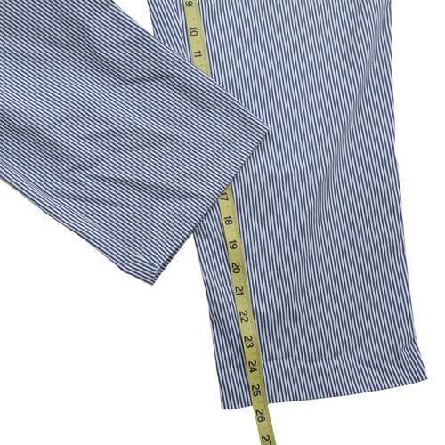 Alfred Dunner Womens 16P Blue Pin Stripped Allure Modern Fit Pull-on Pants - Picture 2 of 7