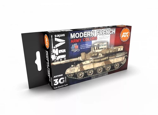 Ak Interactive AK11661 - Modern French AFV 3G 6x17ml - New