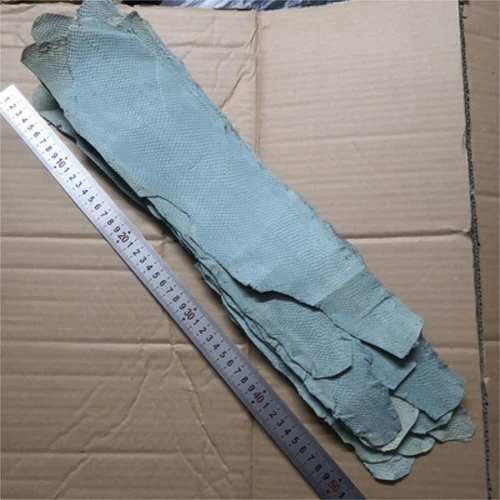 2xGenuine Salmon Fish Skin Leather Salmon Fish Hide Material Leather Craft Pelt - Picture 13 of 43