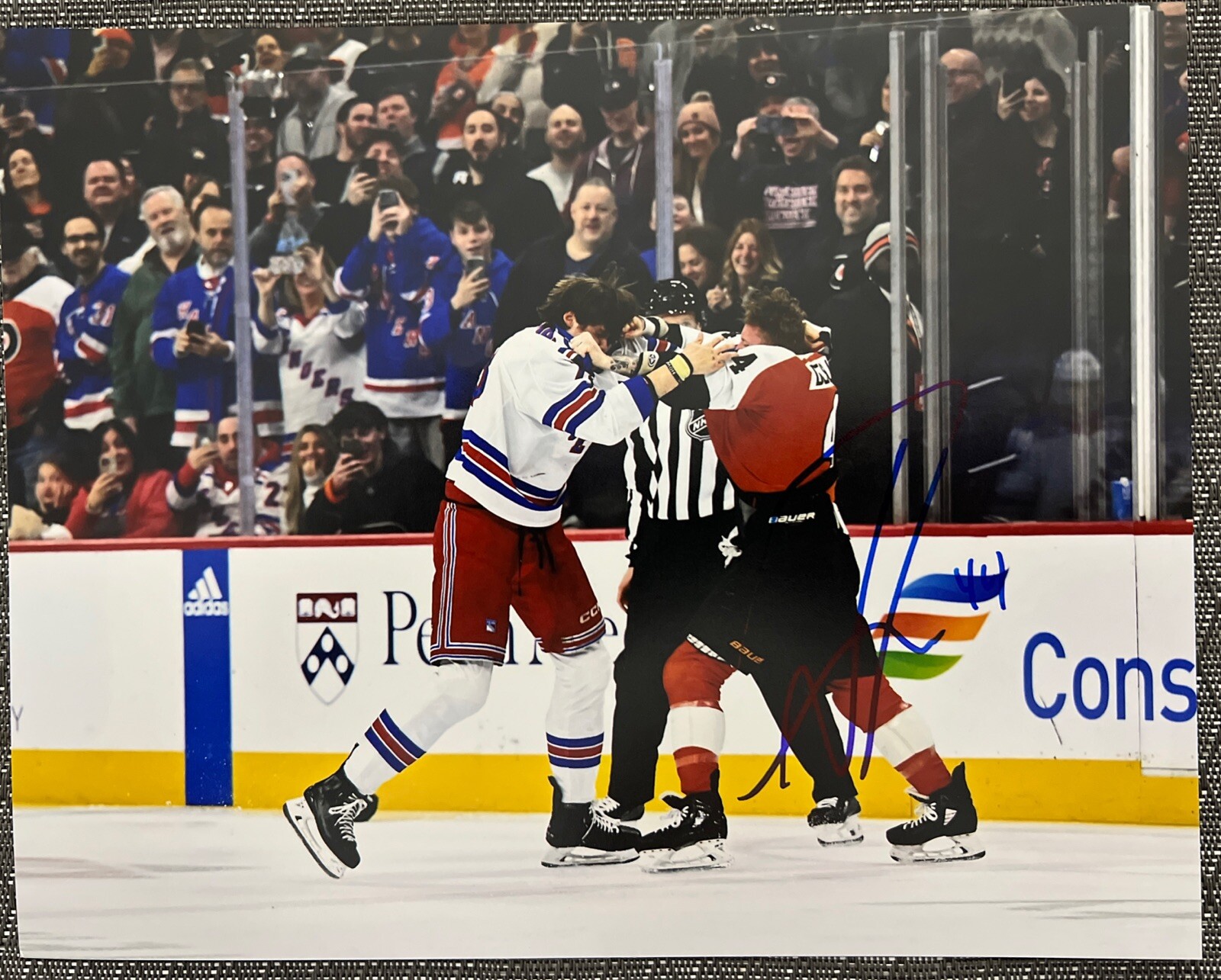 Nicolas Deslauriers signed Philadelphia Flyers photo 8x10 autographed NHL