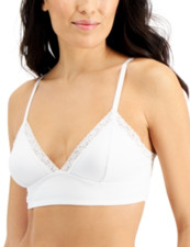 Jenni Women On Repeat Wide Lace Bralette White Size M