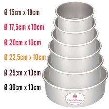 Cake Masters Torten-Backformen 15 - 30cm Rund 10cm tief Antihaft Backform