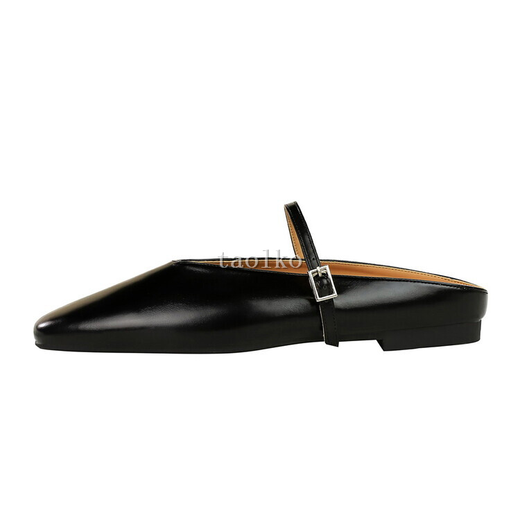 PANTOFOLA D’ORO Pantofole donna punta chiusa slip on mules fibbia Mary Jane scarpe festa casual nuove