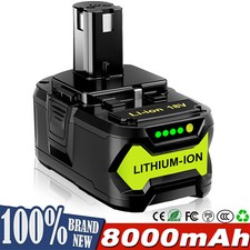 8.0Ah For RYOBI P108 18V One Plus High Capacity Battery 18 Volt Lithium-Ion New