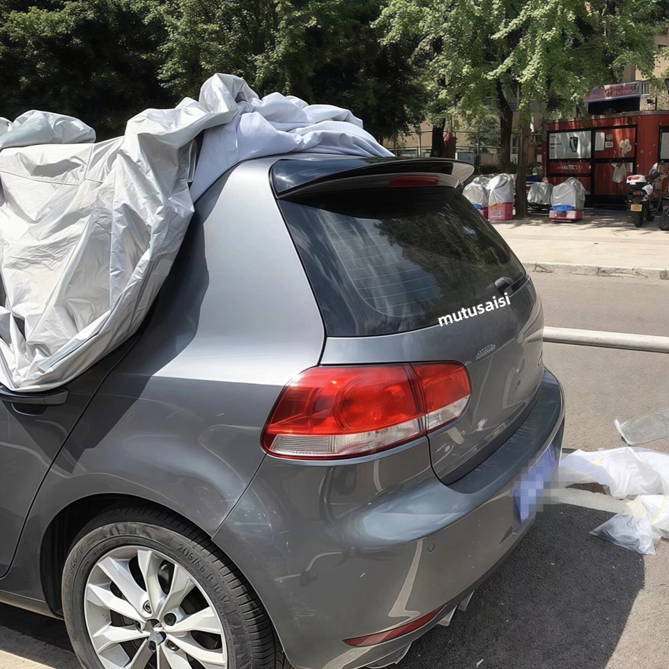 Gloss Black Rear Trunk Roof Spoiler Wing For Volkswagen Golf MK6 2010-2014 Hatch - Изображение 3 из 4