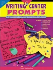 Writing Center Prompts: Shape Stationery and Writing Prompts and Story...