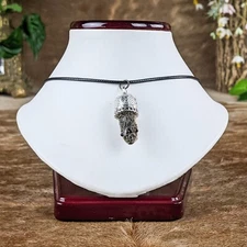 Red Banded Snake Head Necklace Pendant Taxidermy Oddities curiosity jewelry gift