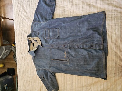 Vintage: SEAN JOHN Men's Utility Outfit:: XLarge Denim Shirt Vintage: SEAN JOHN Men's Utility Outfit:: XLarge Denim Shirt
