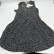 NWT Row A Black shorts floral romper medium