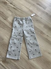 NEW 35 GAP x Disney Minnie Mouse Gray Fleece Wide Leg Sweatpants Size 5