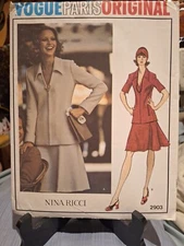 Vogue Paris Original Nina Ricci Sewing Pattern 2903, Size 12