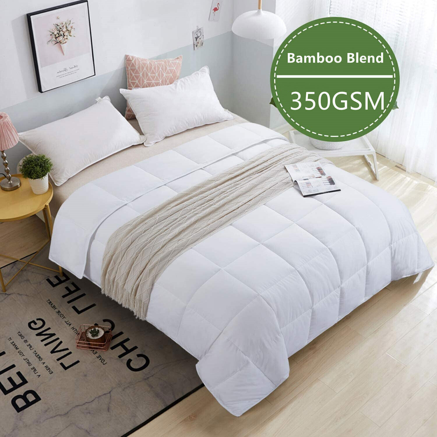 Bamboo Blends Winter Summer Quilt Duvet Doona Cotton Cover Queen King Single NEW Picture 13 of 15