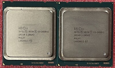 Matched Intel Xeon E5-2660 v2 10C 2.2GHz SR1AB 25MB LGA2011 CPU Pair Tested