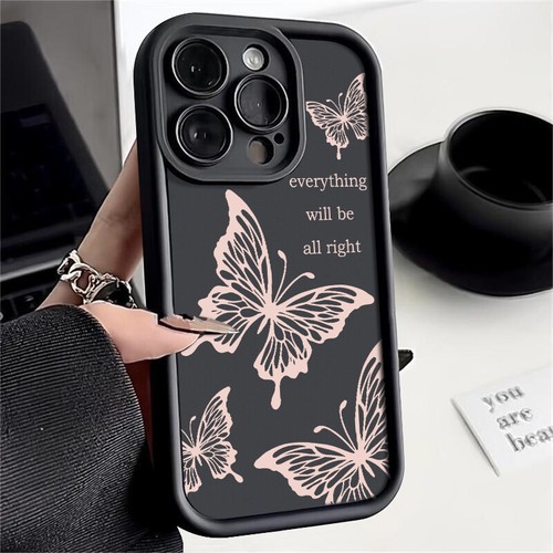 Girl Butterfly Case For iPhone 16 15 17 Pro Max Air 14 13 12 XR ShockProof Cover - Picture 10 of 17